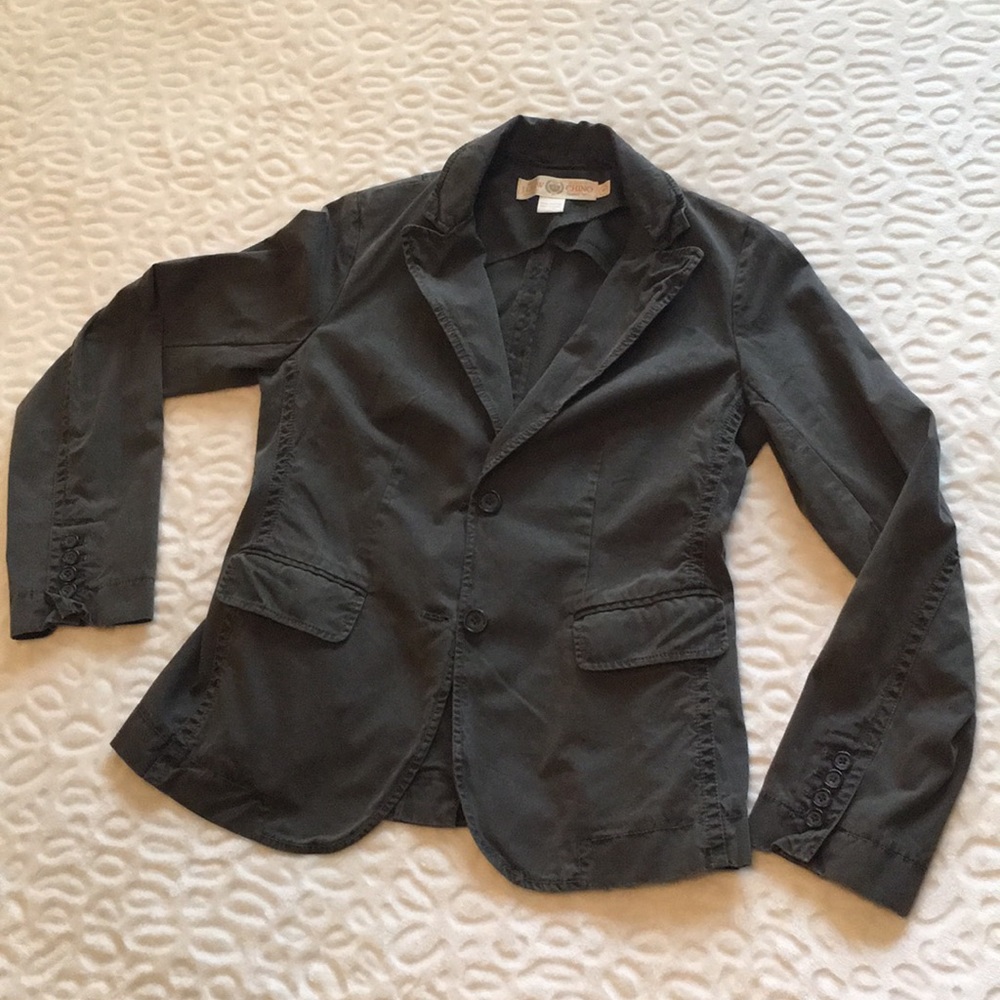 ☀️ J Crew Chino Olive Blazer 100% Cotton Size 6